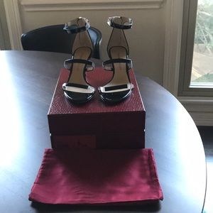 Tamara Mellon Frontline in black 75 cm heel